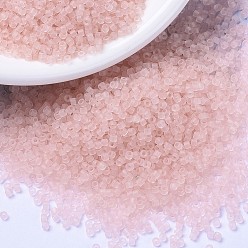 (DB1263) Матовый Прозрачный Розовый Туман Бусины miyuki delica, цилиндр, японский бисер, 11/0, (дБ 1263) матовый прозрачный розовый туман, 1.3x1.6 мм, отверстия: 0.8 мм, около 10000 шт / мешок, 50 г / мешок