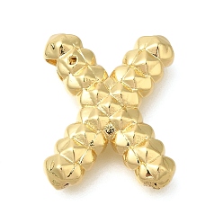 Letter X Стойки обшивки латунные подвески, без кадмия и без свинца, буквы, Письмо X, 21.5x17.5x5.5 мм, отверстие : 2.5x3 мм