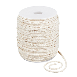 Фора 100м плоские 8-слойные хлопковые нитки, шнуры, шнуры для макраме, оранжевые, 4~4.5x2 мм, около 109.36 ярдов (100 м) / комплект