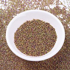 (DB0507) 24kt Pink Gold Iris MIYUKI Delica Beads, Cylinder, Japanese Seed Beads, 11/0, (DB0507) 24kt Pink Gold Iris, 1.3x1.6mm, Hole: 0.8mm, about 20000pcs/bag, 100g/bag