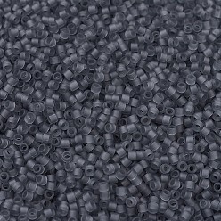 (DB0749) Матовый Прозрачный Серый Бусины miyuki delica, цилиндр, японский бисер, 11/0, (дБ 0749) матовый прозрачный серый, 1.3x1.6 мм, отверстия: 0.8 мм, около 10000 шт / мешок, 50 г / мешок
