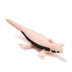 Pink Пластиковые большие подвески из пвх, очарование ящерицы, розовые, 93.5x38x19 мм, отверстие : 3.5 мм