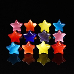 (52) Непрозрачная лаванда Украшения для витрин с кошачьим глазом, украшение домашнего офиса, звезда, разноцветные, 25x10 мм