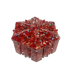 Синтетическая Бирюза Синтетические бирюзовые снежинки с пайетками, украшения для дома из смолы, 95x45 мм