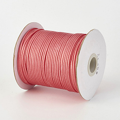 Indian Red Eco-Friendly Korean Waxed Polyester Cord, Indian Red, 1mm, about 169.51~174.98 Yards(155~160m)/Roll
