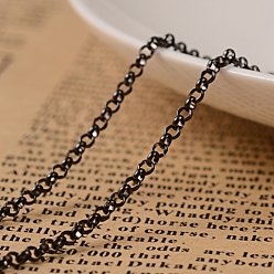 Electrophoresis Black 304 из нержавеющей стали цепи Роло, отрыгивающая цепь, несварные, с катушкой, ионное покрытие (ip), электрофорез черный, 2x0.8 мм, около 32.8 футов (10 м) / рулон