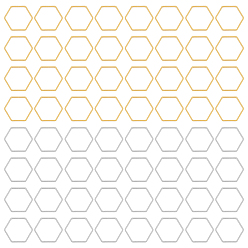 (52) Непрозрачная лаванда 80шт 2 цвета соединительные кольца из нержавеющей стали, шестиугольник, разноцветные, 18x16x1 мм, 40 шт / цвет