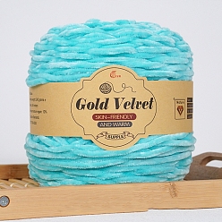 Голубой Пряжа из шерсти и бархата, для ткачества, вязание крючком, голубой, 0.6 мм, 245м/моток
