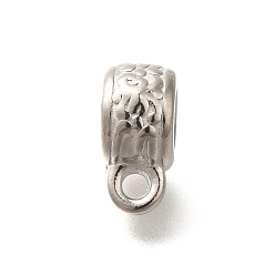 Нержавеющая Сталь Цвет 304 вешалка из нержавеющей стали, цвет нержавеющей стали, 11.5x5.5x8.5 мм, отверстие : 2 мм