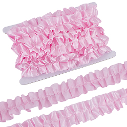 Pink 2Beutel aus Polyester-Knittergazeband, Kleidungszubehör, rosa, 1-5/8 Zoll (40 mm), ca. 5.00 Yards (4.57 m)/Beutel
