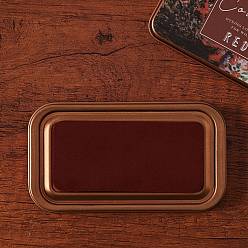 Кокосово-Коричневый Пластиковые штампы с чернилами для пальцев, для ребенка поделки из бумаги художественное ремесло, скрапбукинга, прямоугольные, кокосового коричневый, 103x58x18 мм