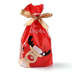 Олень Креативный карман для ремня безопасности лося на рождество, прямоугольные, красные, олень, 22.3x15.1 см, о 45~50 шт / мешок