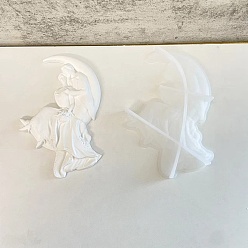 Human Полутвердые силиконовые формы своими руками, формы для литья смолы, для уф-смолы, изготовление изделий из эпоксидной смолы, белые, человек, 160x120x16 мм