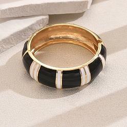 (52) Непрозрачная лаванда Винтажные европейские и американские браслеты из цинкового сплава на петлях для женщин, с эмалью, разноцветные, внутренний диаметр: 2-3/8 дюйм (6 см)