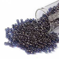 (325) Gold Luster Light Tanzanite TOHO Round Seed Beads, Japanese Seed Beads, (325) Gold Luster Light Tanzanite, 8/0, 3mm, Hole: 1mm, about 222pcs/bottle, 10g/bottle