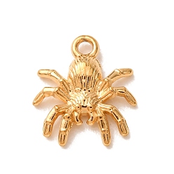 Chapado en Oro Real 18K 304 colgantes de acero inoxidable, amuletos de araña, revestimiento de iones (ip), larga duración plateado, real 18 k chapado en oro, 13.5x12x2.5 mm, agujero: 1.6 mm