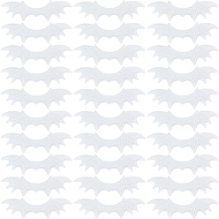 Белый 40 шт искусственная кожа крылья зло украшения аксессуары, для поделок аксессуары для волос, одежда на тему хэллоуина, белые, 38x125 мм