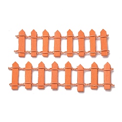 Коралловый Миниатюрный сказочный садовый забор, DIY деревянный штакетник мини-орнамент для кукольного домика, декоративное ограждение для дачи или декора дома, коралл, 101~110x28~29x4.5~5 мм