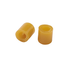 Orange 1 Box 5mm Hama Beads PE DIY Fuse Beads Refills for Kids, Tube, Orange, 5x5mm, Hole: 3mm, about 500pcs/box