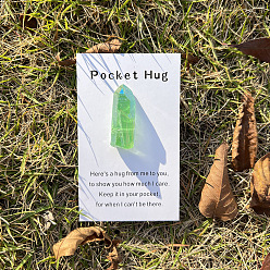 Светло-зеленый Скульптуры из натурального окрашенного хрусталя, витринные украшения, для домашнего офисного стола, светло-зеленый, 4x2 мм