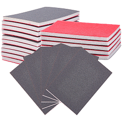 Кокосово-Коричневый 20 шт. 320 абразивная губка абразивные шлифовальные блоки, шлифовальные шлифовальные инструменты, прямоугольные, кокосового коричневый, 9.9~10.1x6.9~7.1x0.55 см