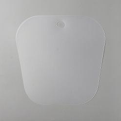 WhiteSmoke PVC Boot Shaper Form Inserts, Boots Tall Support, Random Patterns or None Pattern, Trapezoid, WhiteSmoke, 24x23.8x0.05cm, Hole: 20mm