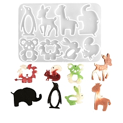 Белый Силиконовые формы для подвесок пищевого класса своими руками, формы для литья смолы, белые, 127x91x5 мм