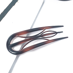 (123L) Белый крем непрозрачный блеск Вилки для волос из смолы, аксессуары для волос для женщин, огнеупорный кирпич, 100 мм