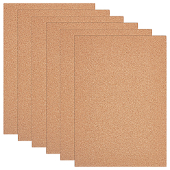 Цвет Древесины 6шт. пробковые этикетки, прямоугольные, деревесиные, 297x209x7 мм