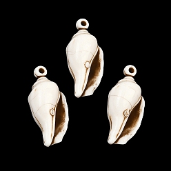 Shell Shape Подвески из непрозрачного акрила, окрашенные распылением, имитация оболочки, подвески в форме раковины, 31.5x15x11.5 мм, отверстие : 1.4 мм, Около 255 шт / 500 г