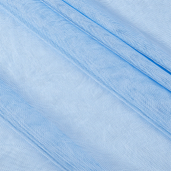 Светло-Голубой Сетчатая ткань из полиэстера, аксессуары, Небесно-голубой, 1600 мм, около 5 м / шт