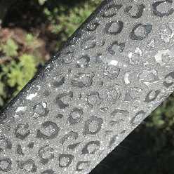 Серебро Блестящие фактурные ткани из искусственной кожи, поделки товары для рукоделия, серебряные, 33x20 см