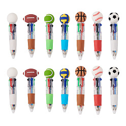 Sports 14pcs 7 estilos plástico deportivo 4-en-1 bolígrafo, Deportes, 87.5~90x21~32x18.5~21.5 mm, 2 piezas / estilo