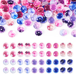 (52) Непрозрачная лаванда Стеклянный кукольный глаз, мягкая игрушка глаз, для поделок куклы игрушки кукольные плюшевые животные изготовление, плоско-круглые, разноцветные, 8x3.5 мм