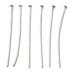 Платина Железные штыри с плоской головкой, без кадмия и без свинца, платиновый цвет, размер : около 4.0 см длиной, толщиной 0.75~0.8 мм , Руководитель: 2 mm, о 5290 шт / 1000 г