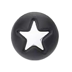 Звезда Круглые пищевые экологически чистые силиконовые бусины, звезда, 15 мм