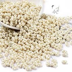 Фора Непрозрачные акриловые бусины, окрашенные распылением, арахис, оранжевые, 6.5x4x3 мм, отверстие : 1.2 мм, Около 10000 шт / 500 г