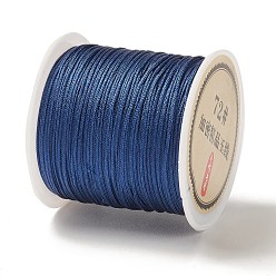 Marine Blue 50 Yards Nylon Chinese Knot Cord, Nylon Jewelry Cord for Jewelry Making, Marine Blue, 0.8mm