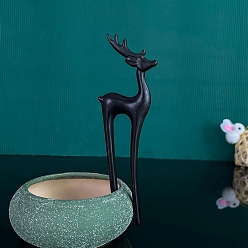 Олень Палочки для волос из дерева, аксессуары для волос для женщин, олень, 160 мм