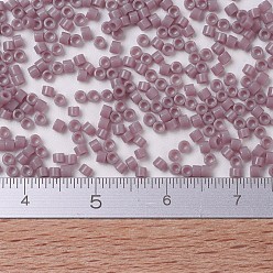 (DB0728) Opaque Mauve MIYUKI Delica Beads, Cylinder, Japanese Seed Beads, 11/0, (DB0728) Opaque Mauve, 1.3x1.6mm, Hole: 0.8mm, about 2000pcs/bottle, 10g/bottle