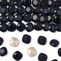 30280 Dark Indigo Фантазийные кристаллы preciosa® maxima, чешский хрусталь, 435 36 132 подушка квадратная, срыв твердой мозговой оболочки, 30280 темный индиго, 10x10 мм