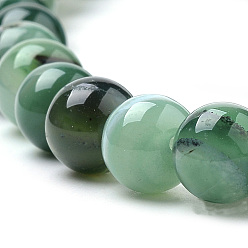 Teal Natural Striped Agate/Banded Agate Beads Strands, Dyed, Round, Teal, 8mm, Hole: 1mm, about 47pcs/strand, 14.96 inch(38cm)