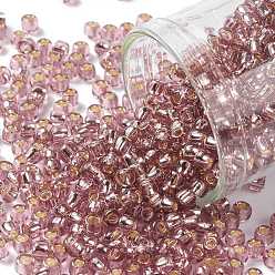 (26) Silver Lined Light Amethyst TOHO Round Seed Beads, Japanese Seed Beads, (26) Silver Lined Light Amethyst, 8/0, 3mm, Hole: 1mm, about 222pcs/bottle, 10g/bottle
