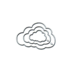 Cloud Углеродистая сталь разрезает трафареты, для diy scrapbooking, Фотоальбом, декоративная бумага для тиснения, облако, 43x63 мм