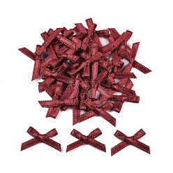 Коричневый Аксессуары из полиэстера, бантом, коричневые, 16x19x3 мм