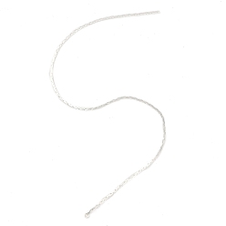 Серебро Кулон с кисточкой из змеиной латуни, серебряные, 172x1x0.9 мм, отверстие : 1.2 мм