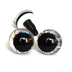 Серебро Пластиковый безопасный глазок для корабля, с распоркой, пу кольцо, для поделок куклы игрушки кукольные плюшевые животные изготовление, серебряные, 16 мм