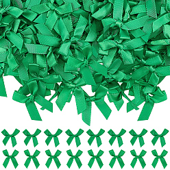 Зеленый 200 шт. аксессуары для костюмов из полиэстера ручной работы, бантом, зелёные, 40x40 мм, 200 шт / комплект