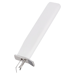 Белый 1ПК пластик с железным инструментом для вязки бусин, инструмент для изготовления ювелирных изделий с жемчужной нитью, Ювелирные инструменты , белые, 15.2x3.4x1 см