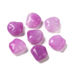 Medium Orchidee Transparente Acryl Perlen, Fünfeck, Medium Orchidee, 14.5x14.5x6.7 mm, Bohrung: 1.8 mm, ca. 595 Stk. / 500 g